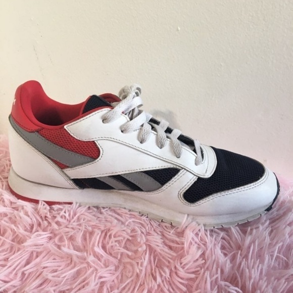 Reebok Classics men’s Leather Colour Block Trainers, 5 men’s main image 9